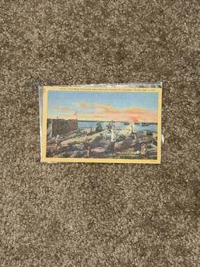 Vintage Postcard First Mass St. Augustine Florida SA-105